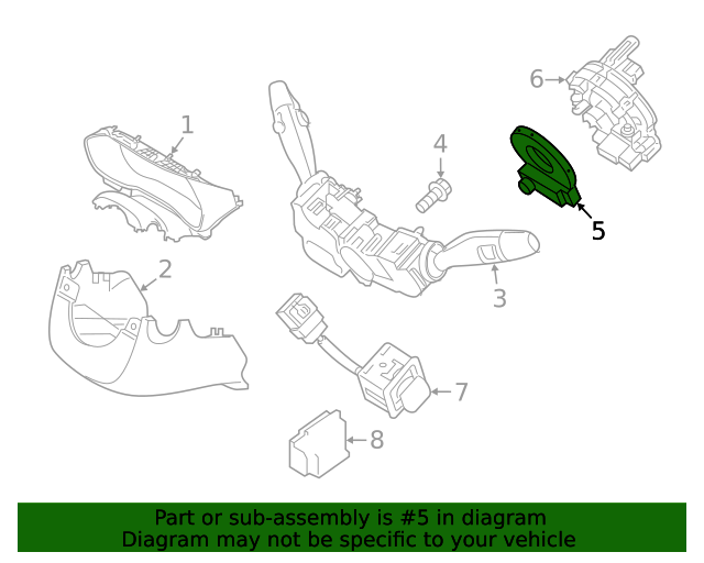 GENUINE Steering Angle Sensor for 2014-2023 GENESIS HYUNDAI KIA 934801Y000