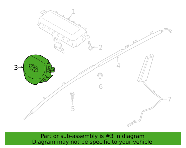 Genuine OEM Driver Steering Wheel Airbag Module for 2022–2024 Genesis GV70