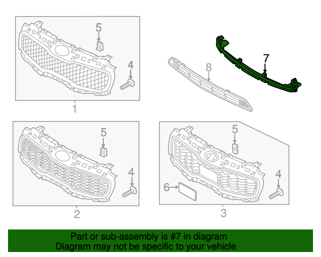 GENUINE Front Bumper Center Grille for 2017-2019 Kia Sportage 86561D9000