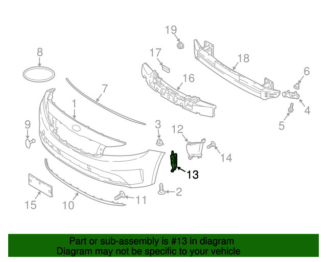 GENUINE Air Duct Curtain RIGHT PASSENGER for 17-18 Kia Forte5 2.0L 86568A7800