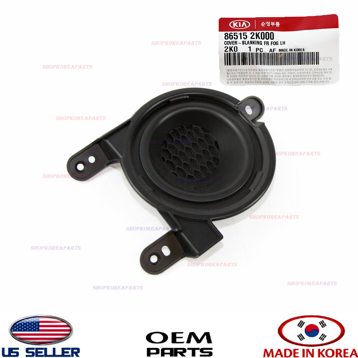 Genuine Fog Lamp Light Blanking Hole Cover Driver Side OEM KIA SOUL 2010-2011