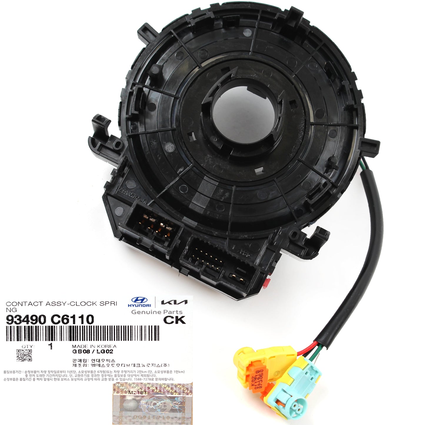 GENUINE SRS Air Bag Clock Spring w/ Heated for 16-18 Kia Sorento 93490C6110