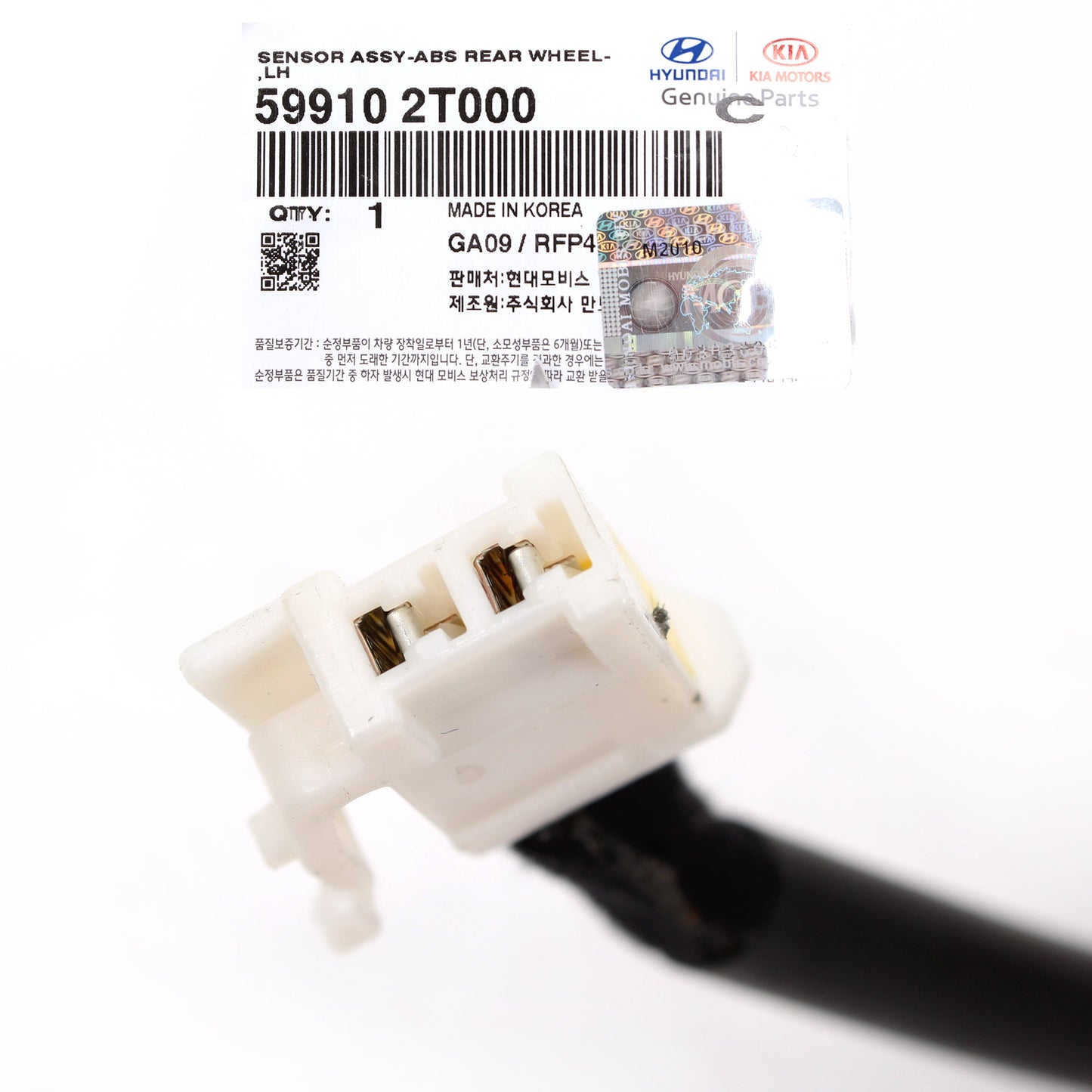 GENUINE ABS Wheel Speed Sensor REAR DRIVER for 2011-2015 Kia Optima 599102T000