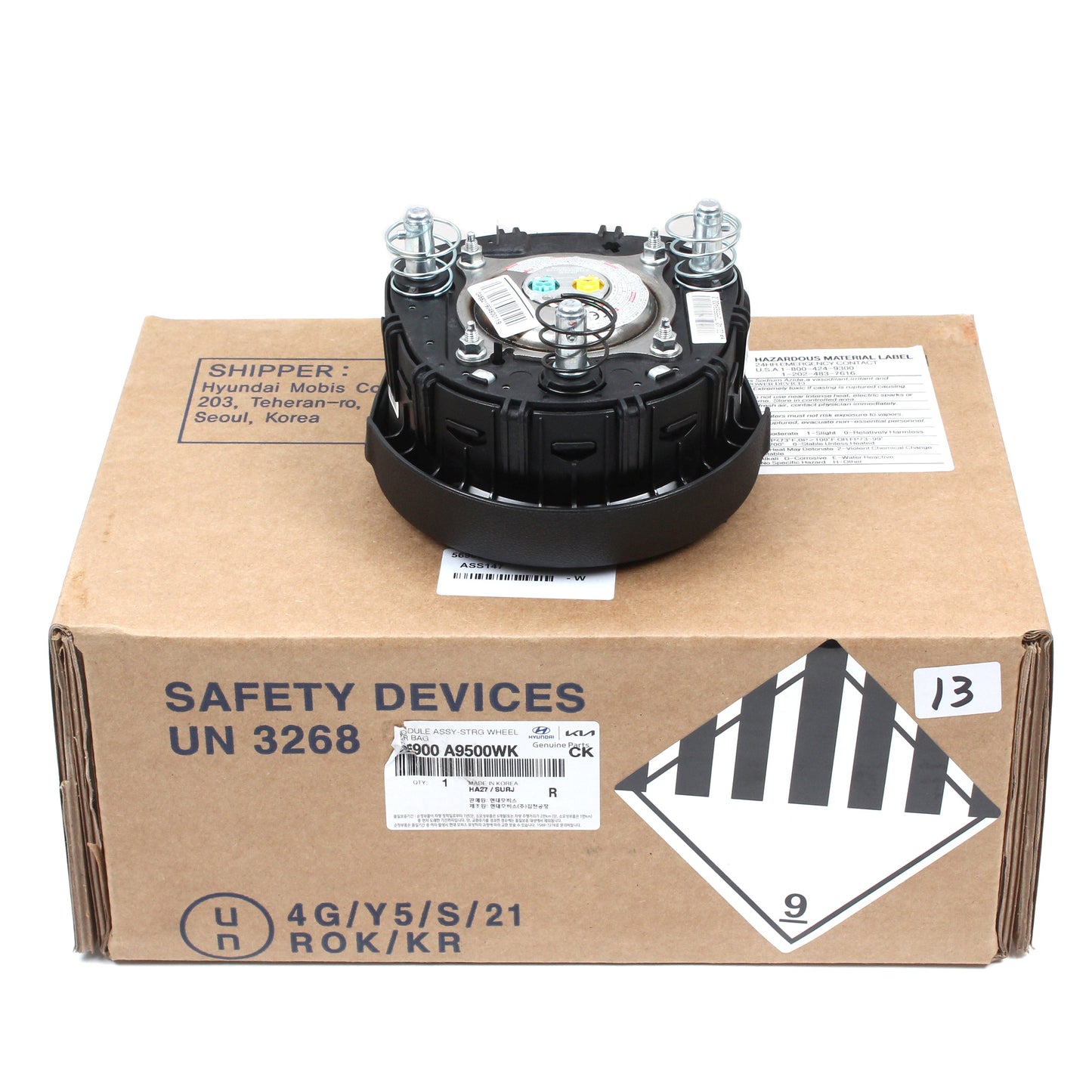 GENUINE Steering Wheel Air Bag for 2015-2018 Kia Sedona 56900A9500WK