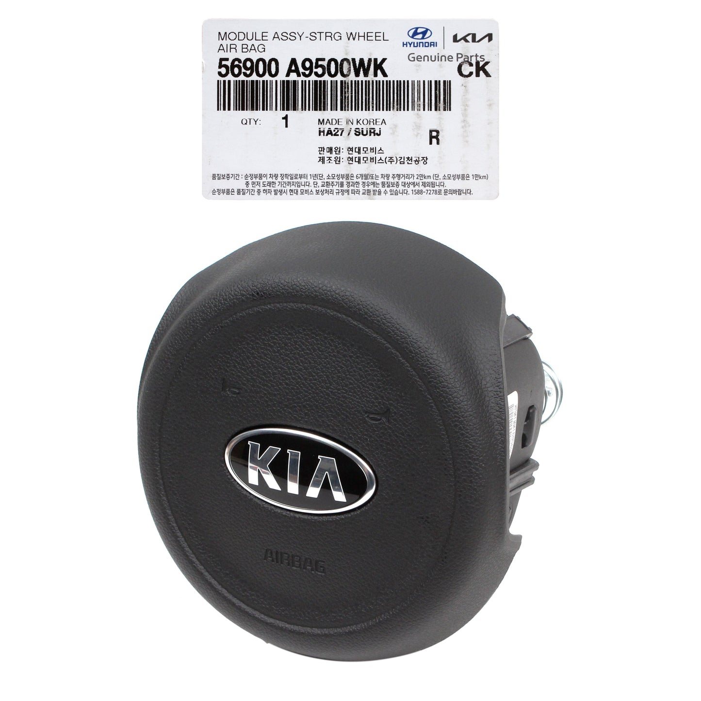 GENUINE Steering Wheel Air Bag for 2015-2018 Kia Sedona 56900A9500WK
