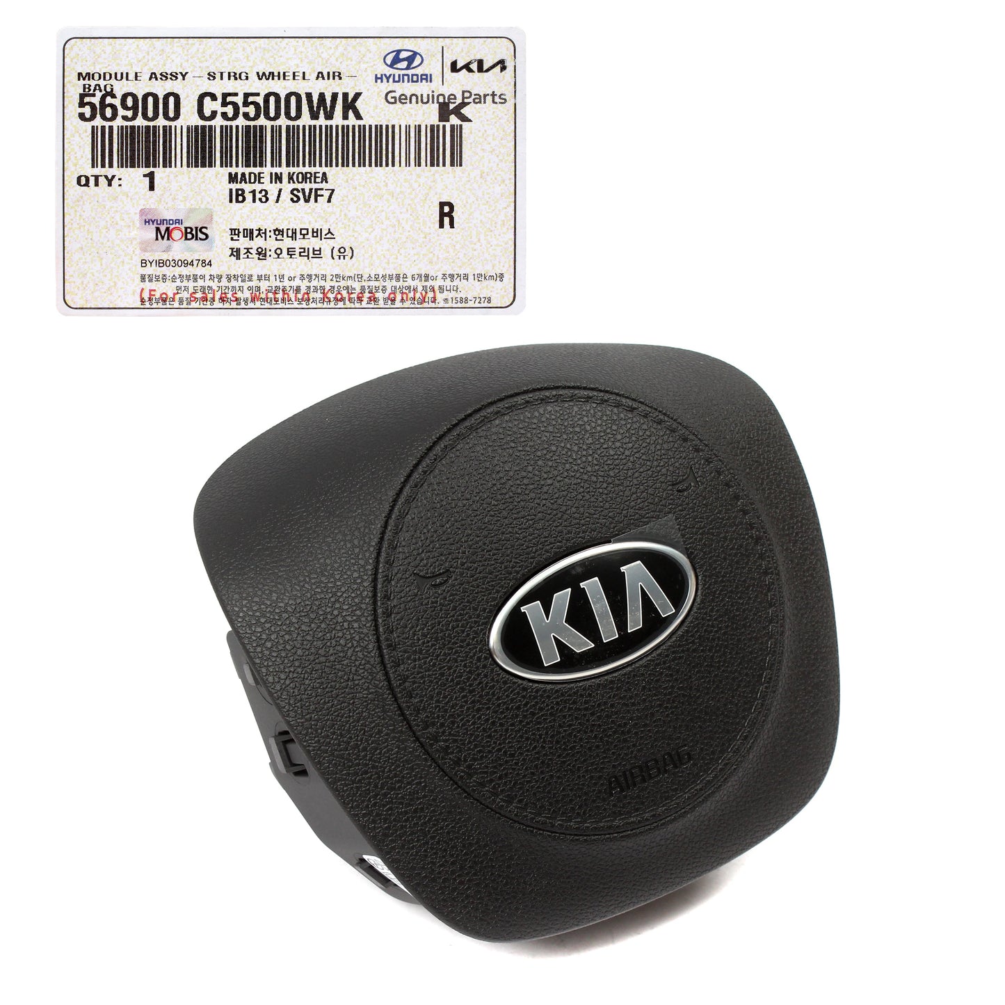 GENUINE Steering Wheel Air Bag Module for 2019 2020 Kia Sorento 56900C5500WK