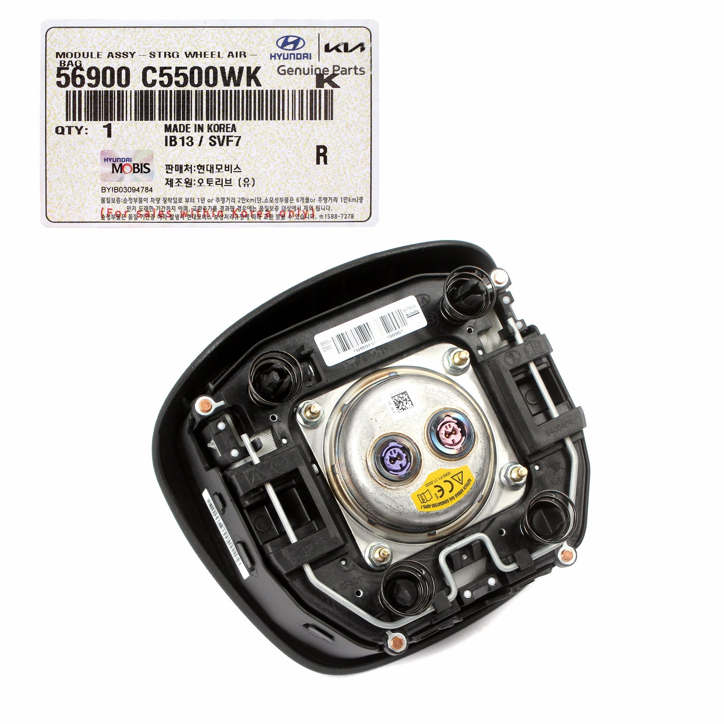 GENUINE Steering Wheel Air Bag Module for 2019 2020 Kia Sorento 56900C5500WK