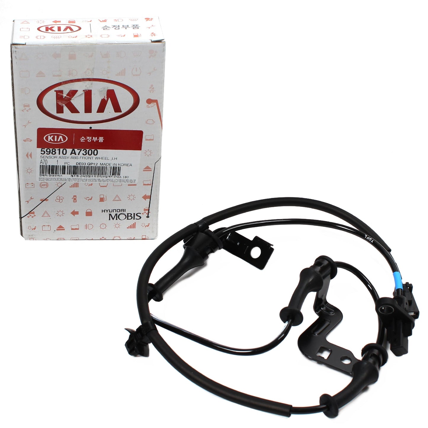 GENUINE ABS Speed Sensor FRONT LEFT for 14-17 Kia Forte Forte5 OEM 59810A7300