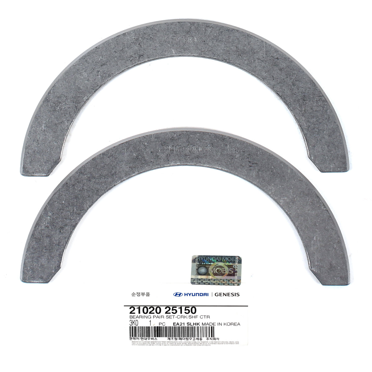 GENUINE Crankshaft Thrust Washer Set for 2006-2017 Hyundai Kia OEM 2102025150