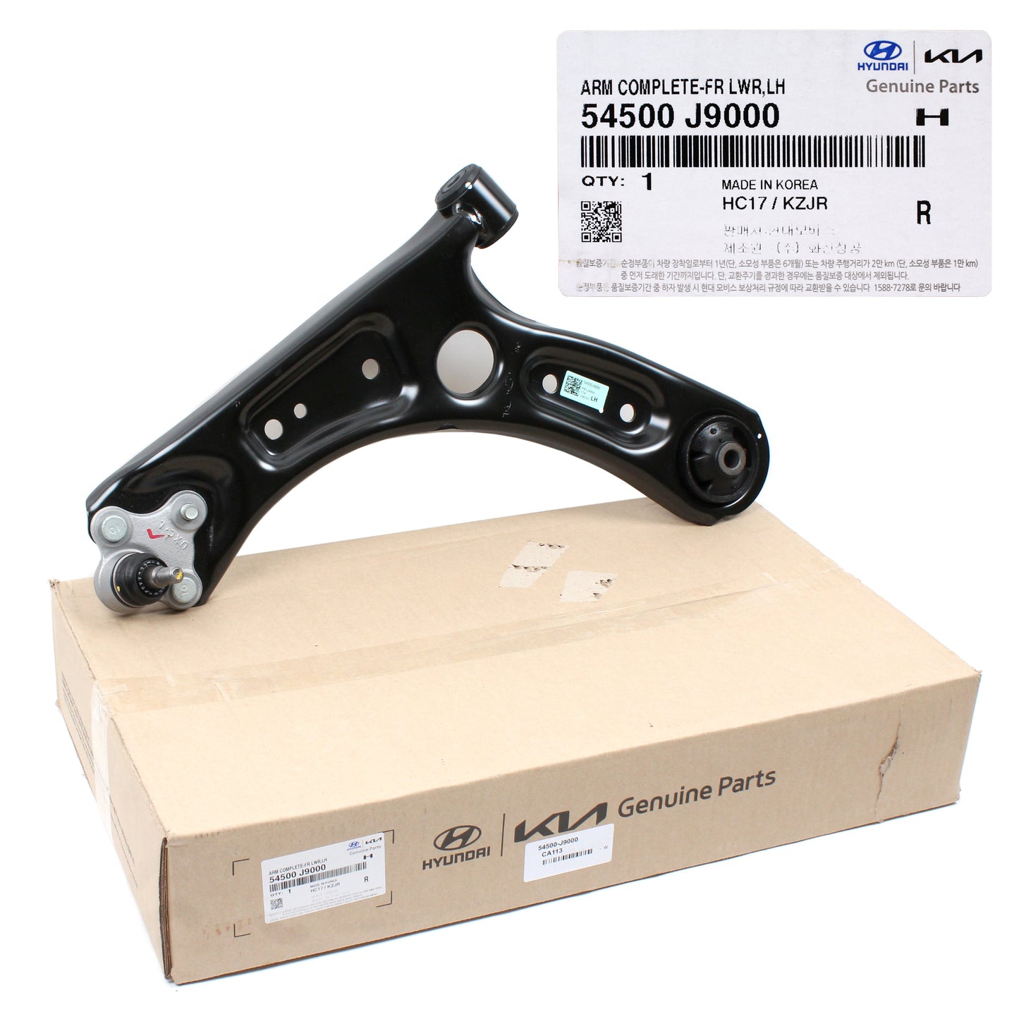 GENUINE Control Arm Lower FRONT LEFT DRIVER for 18-22 Hyundai Kona 54500J9000