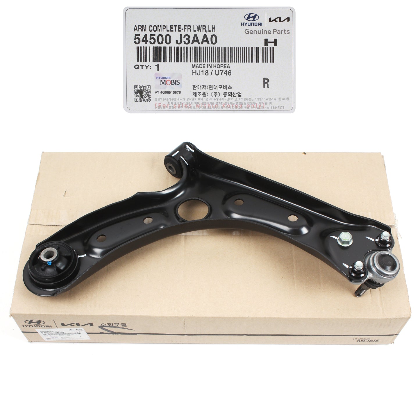 GENUINE 19-21 Hyundai Veloster for Front Lower Control Arm DRIVER 54500J3AA0