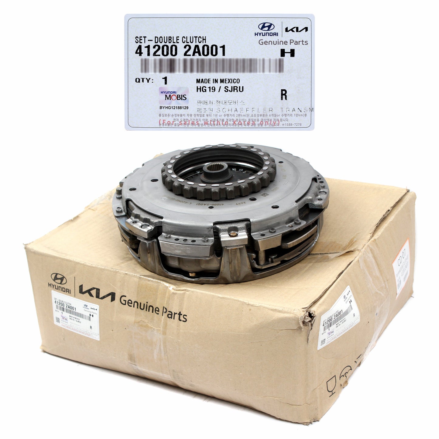 GENUINE Auto Trans Double Clutch Set for 2012-2017 Hyundai Veloster 412002A001