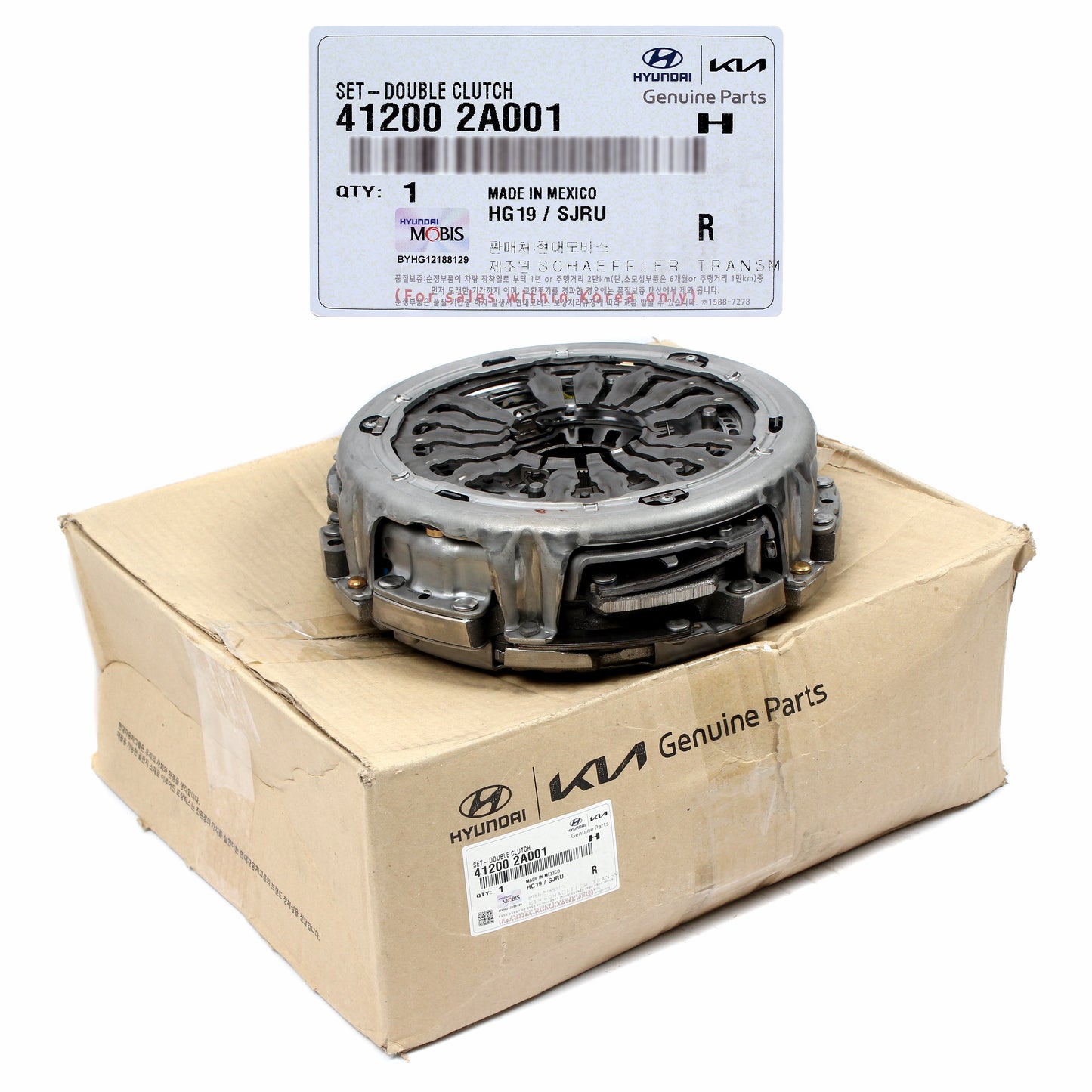 GENUINE Auto Trans Double Clutch Set for 2012-2017 Hyundai Veloster 412002A001