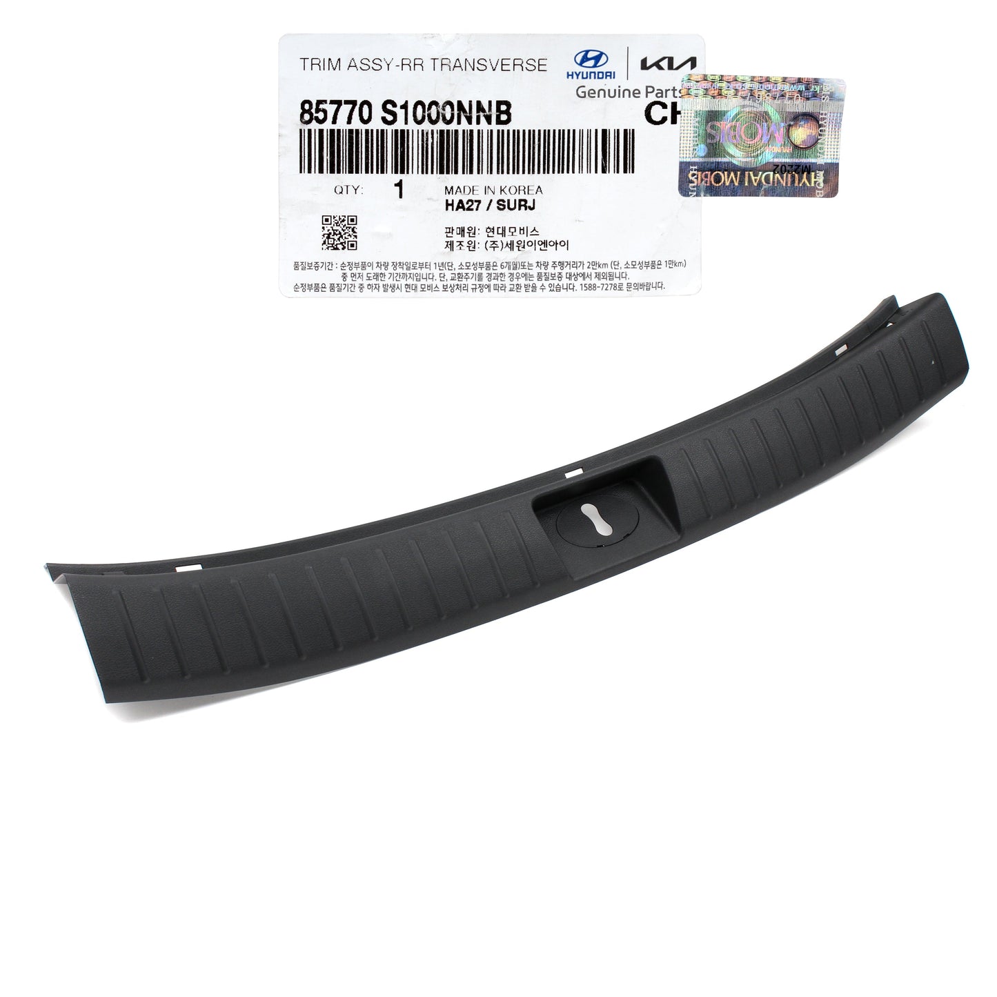 GENUINE Trunk Transverse Trim for 2019 2020 Hyundai Santa Fe 85770S1000NNB