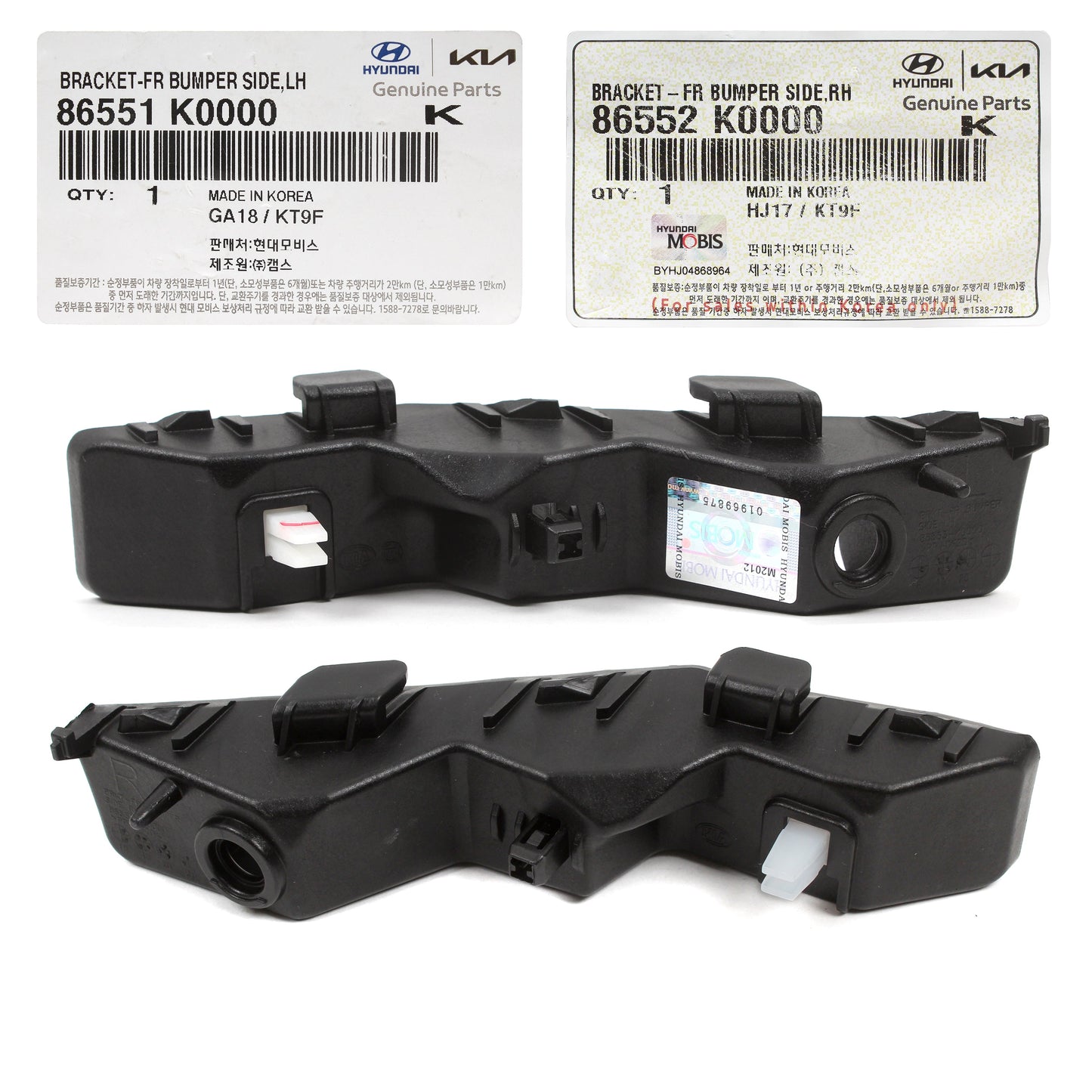 GENUINE Front Bumper Bracket RIGHT PASSENGER for 20-22 Kia Soul 86552K0000