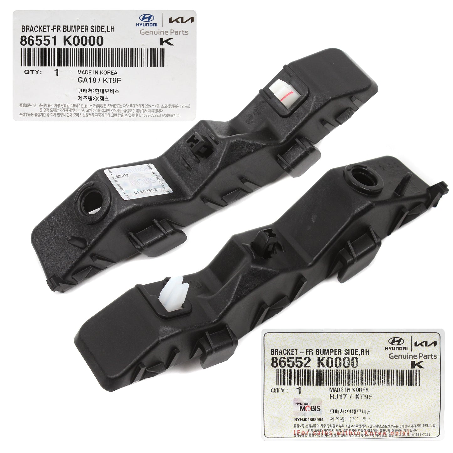 GENUINE Front Bumper Bracket RIGHT PASSENGER for 20-22 Kia Soul 86552K0000