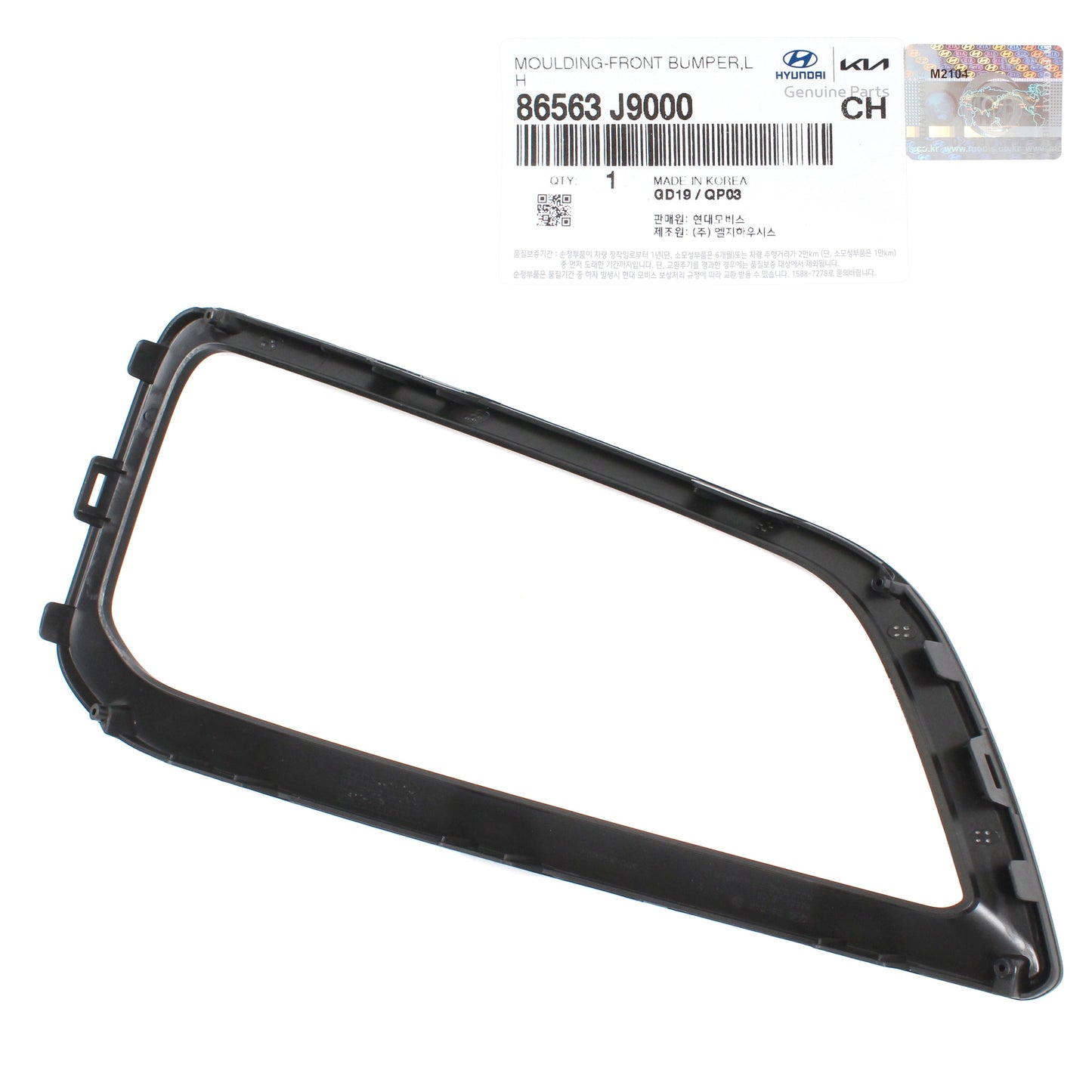 GENUINE Front lamp Molding Bezel LEFT DRIVER for 18-20 Hyundai Kona 86563J9000