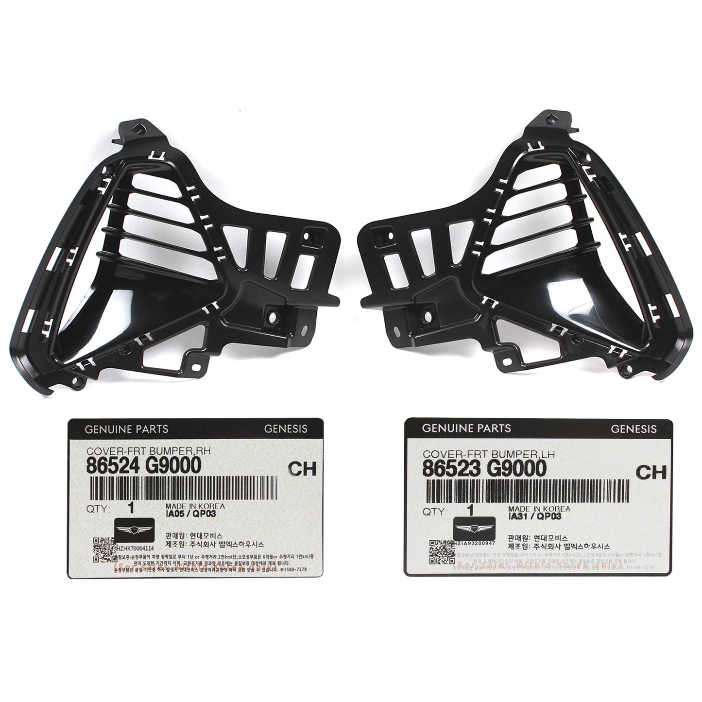 GENUINE Front Bumper Air Inlet Cover RIGHT for 19-21 Genesis G70 86524G9000