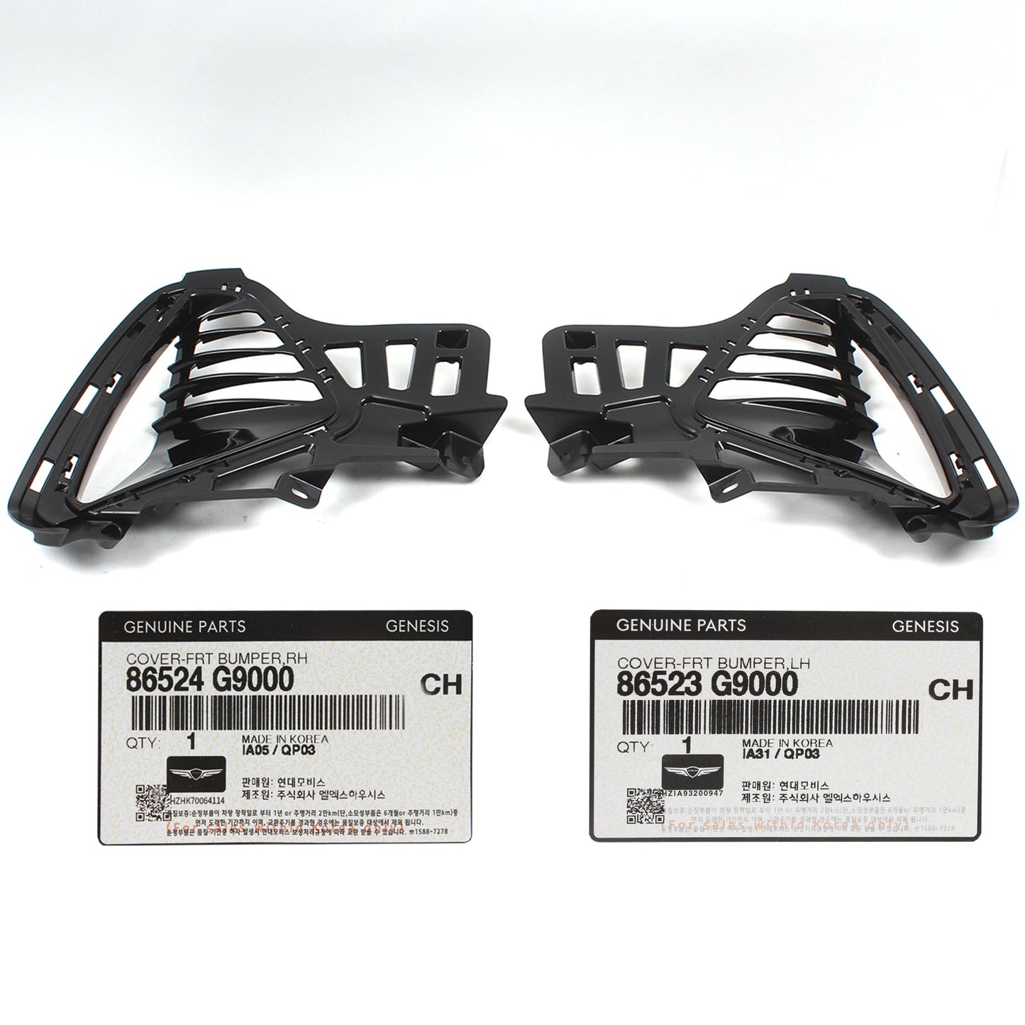 GENUINE Front Bumper Air Inlet Cover RIGHT for 19-21 Genesis G70 86524G9000