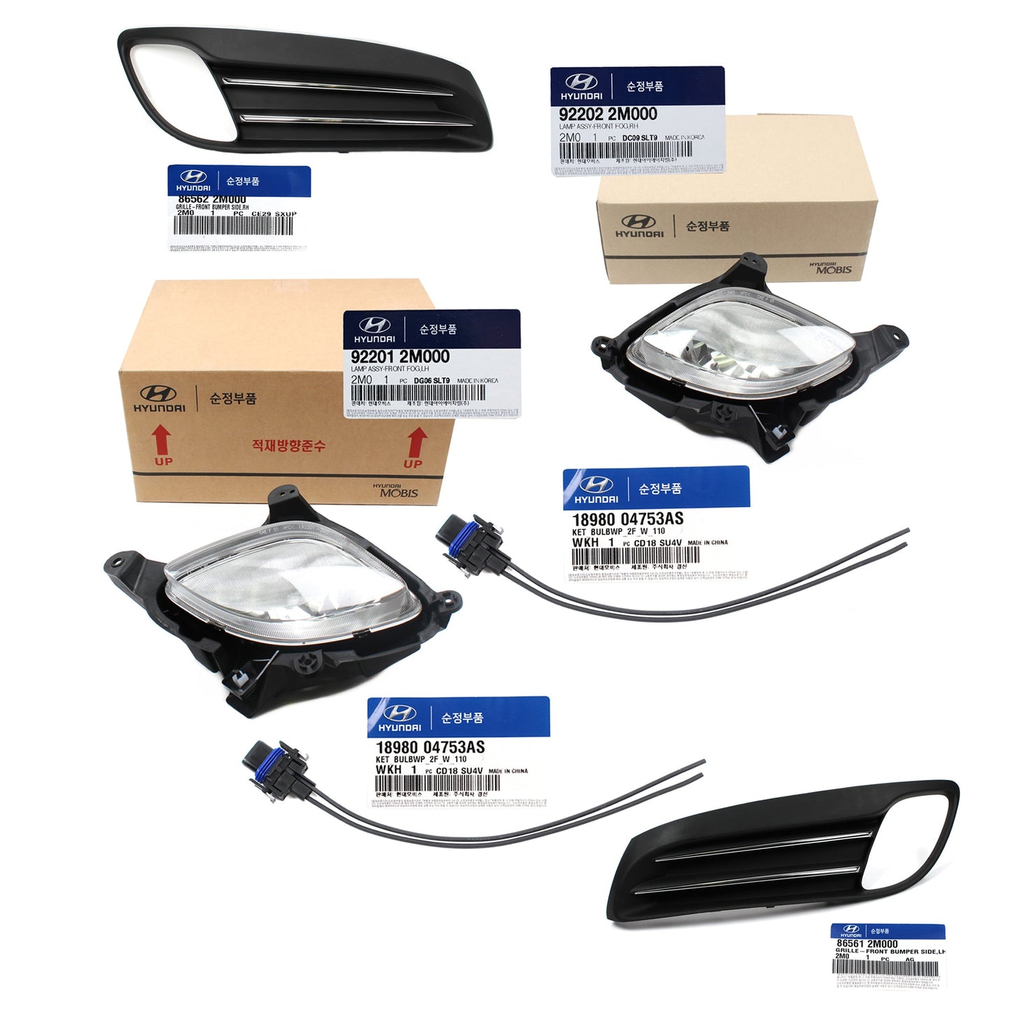 GENUINE Fog Light lamp LEFT for 10-12 Hyundai Genesis Coupe OEM 922012M000