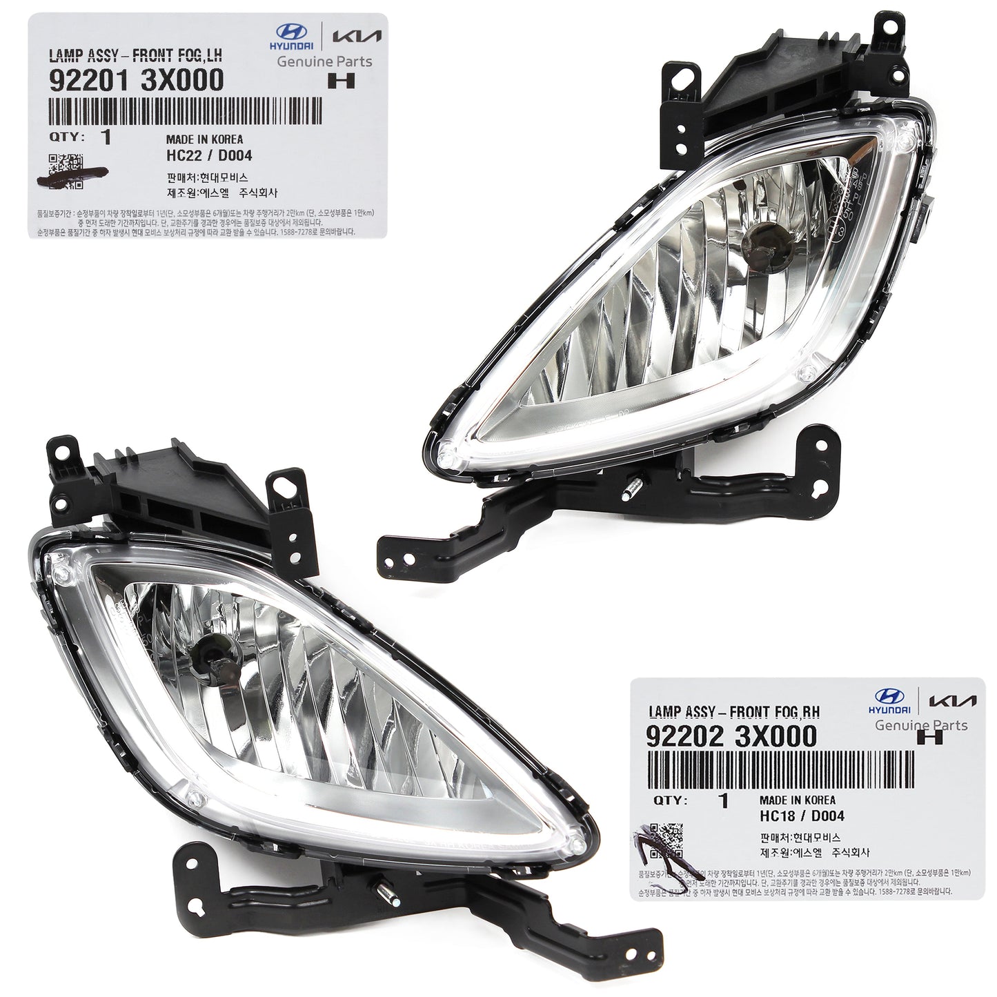 GENUINE Fog lamp Light DRIVER for 2011-2013 Hyundai Elantra OEM 922013X000