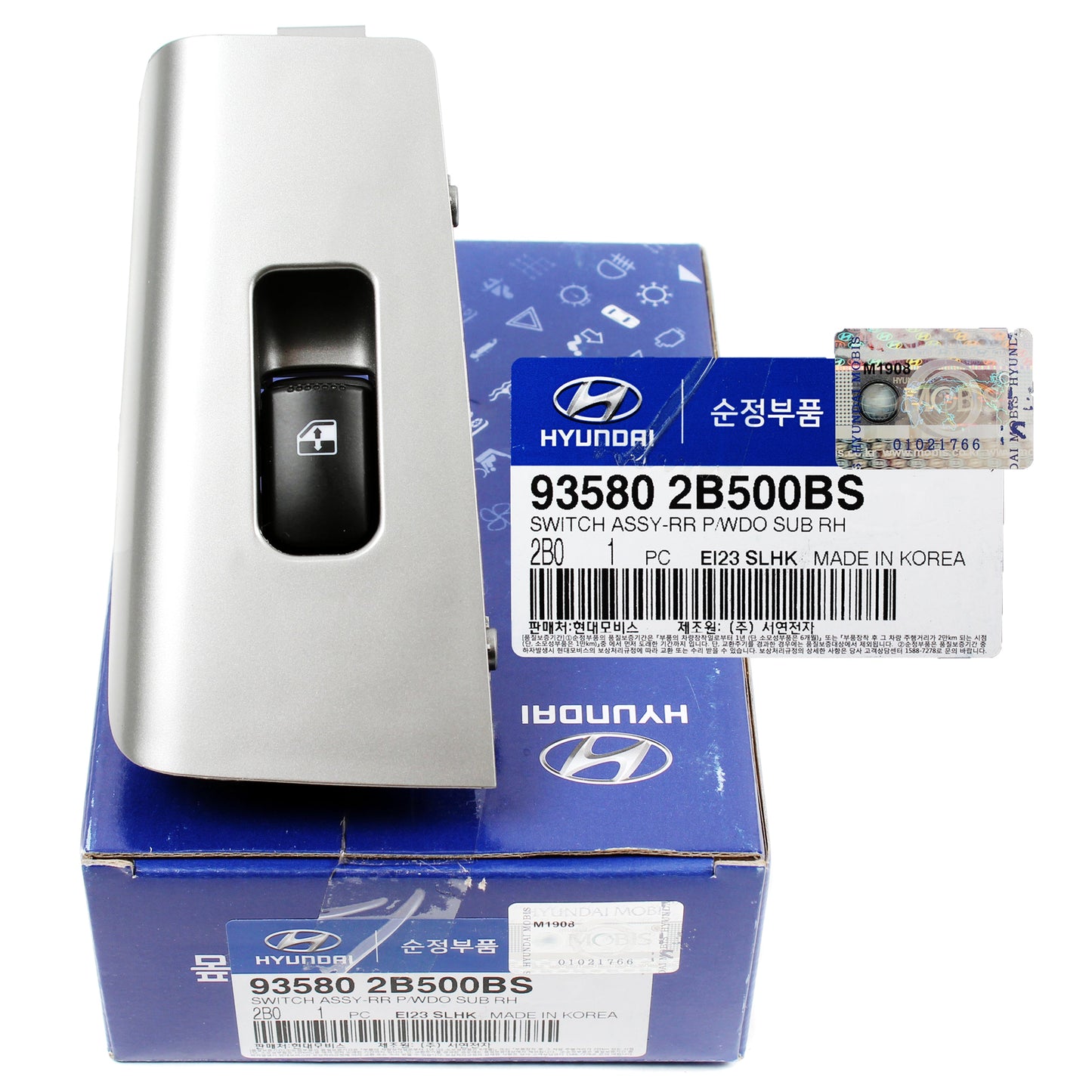 GENUINE Rear Power Window Switch RIGHT for 10-12 Hyundai Santa Fe 935802B500BS