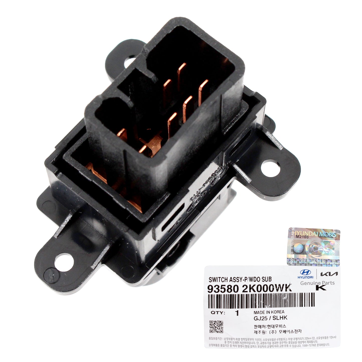 GENUINE Rear Power Window Switch LEFT or RIGHT for 11-13 Kia Soul 935802K000WK