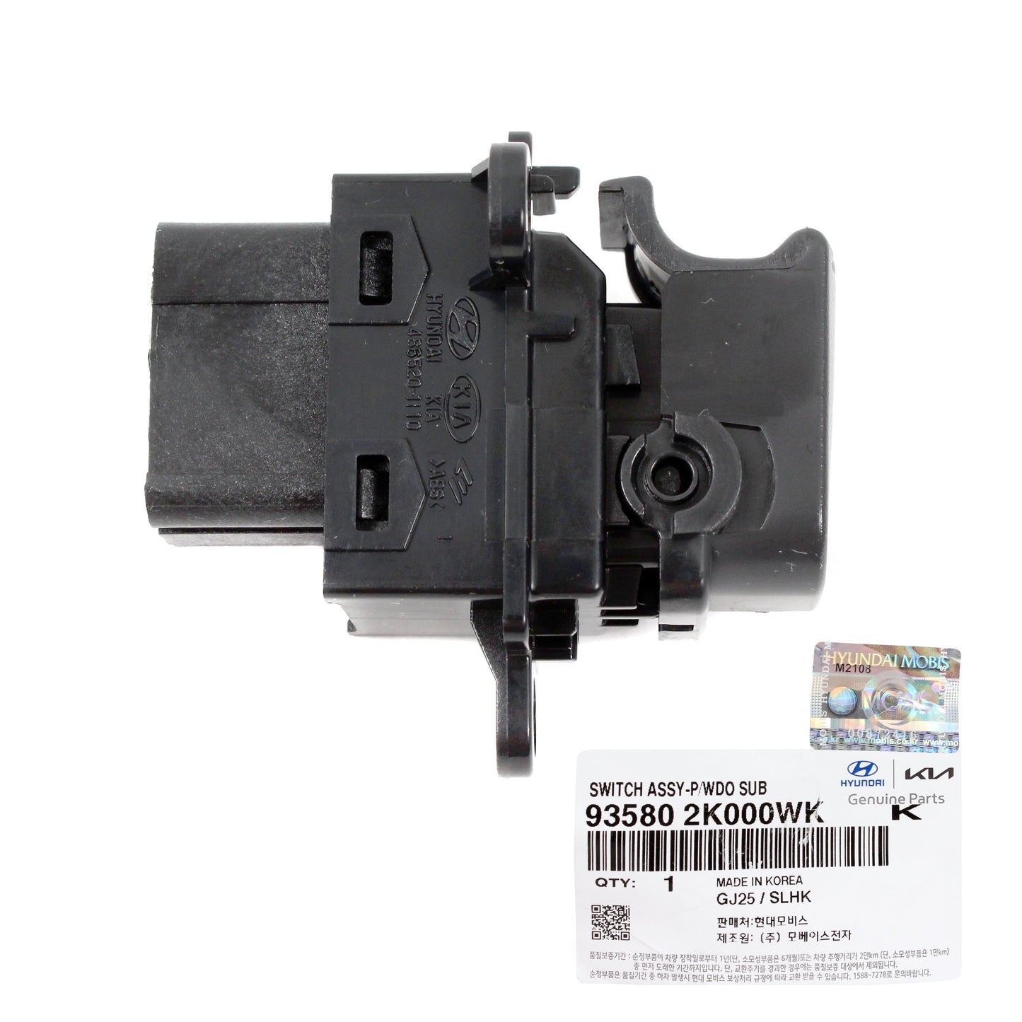 GENUINE Rear Power Window Switch LEFT or RIGHT for 11-13 Kia Soul 935802K000WK