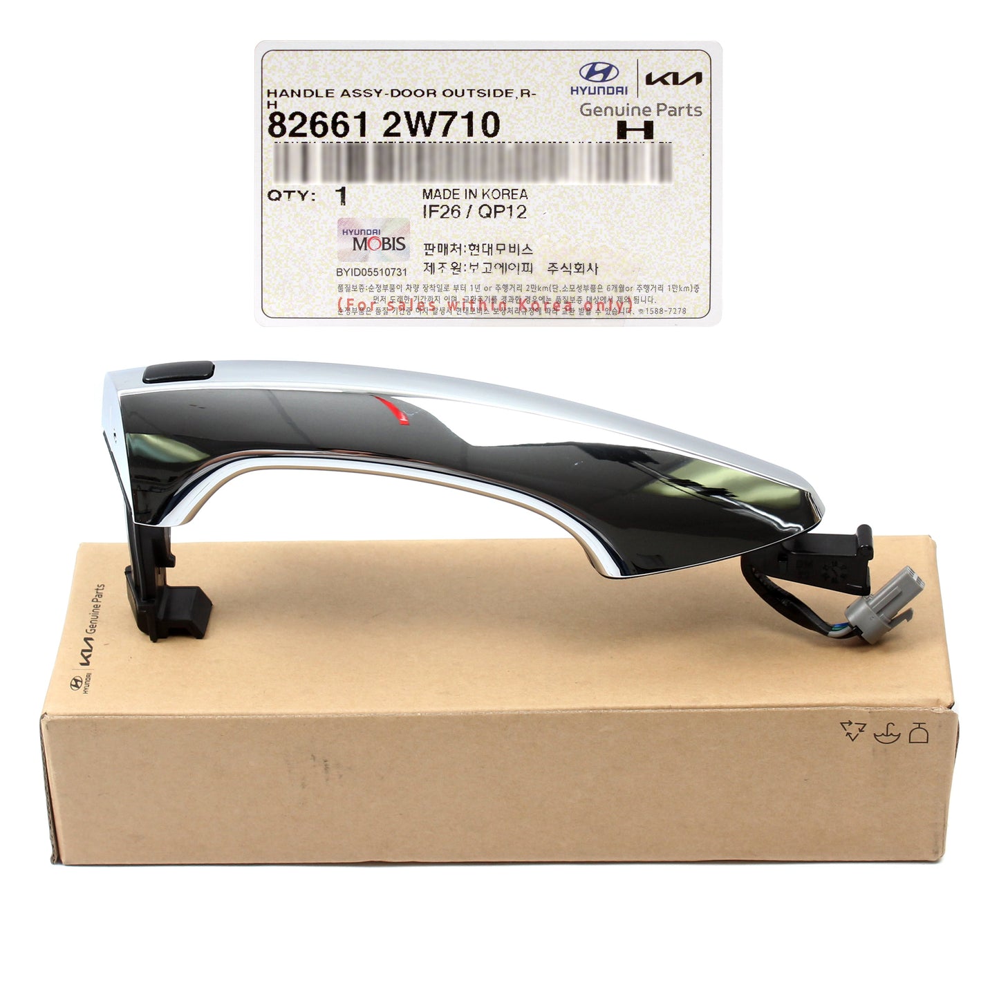 OEM Front Outside Door Handle RIGHT for 2013-2019 Hyundai Santa Fe 826612W710