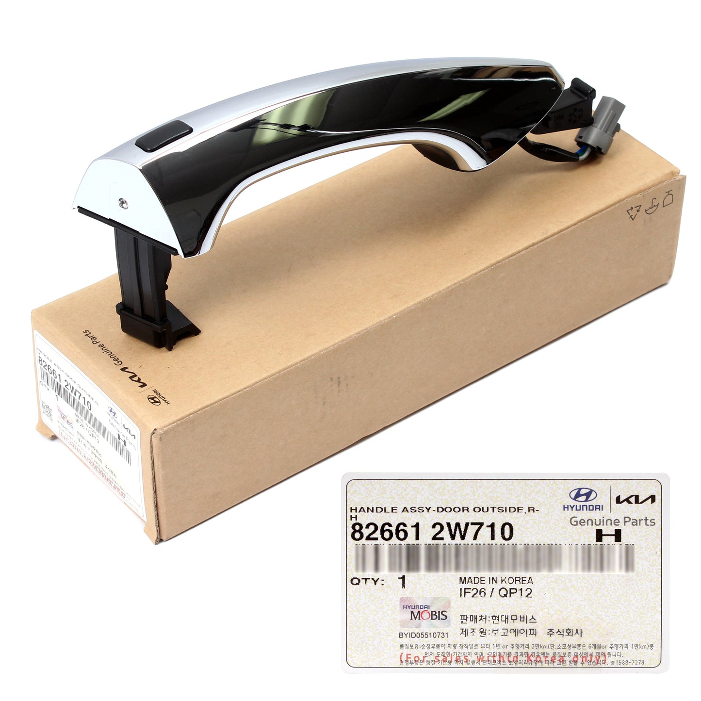 OEM Front Outside Door Handle RIGHT for 2013-2019 Hyundai Santa Fe 826612W710