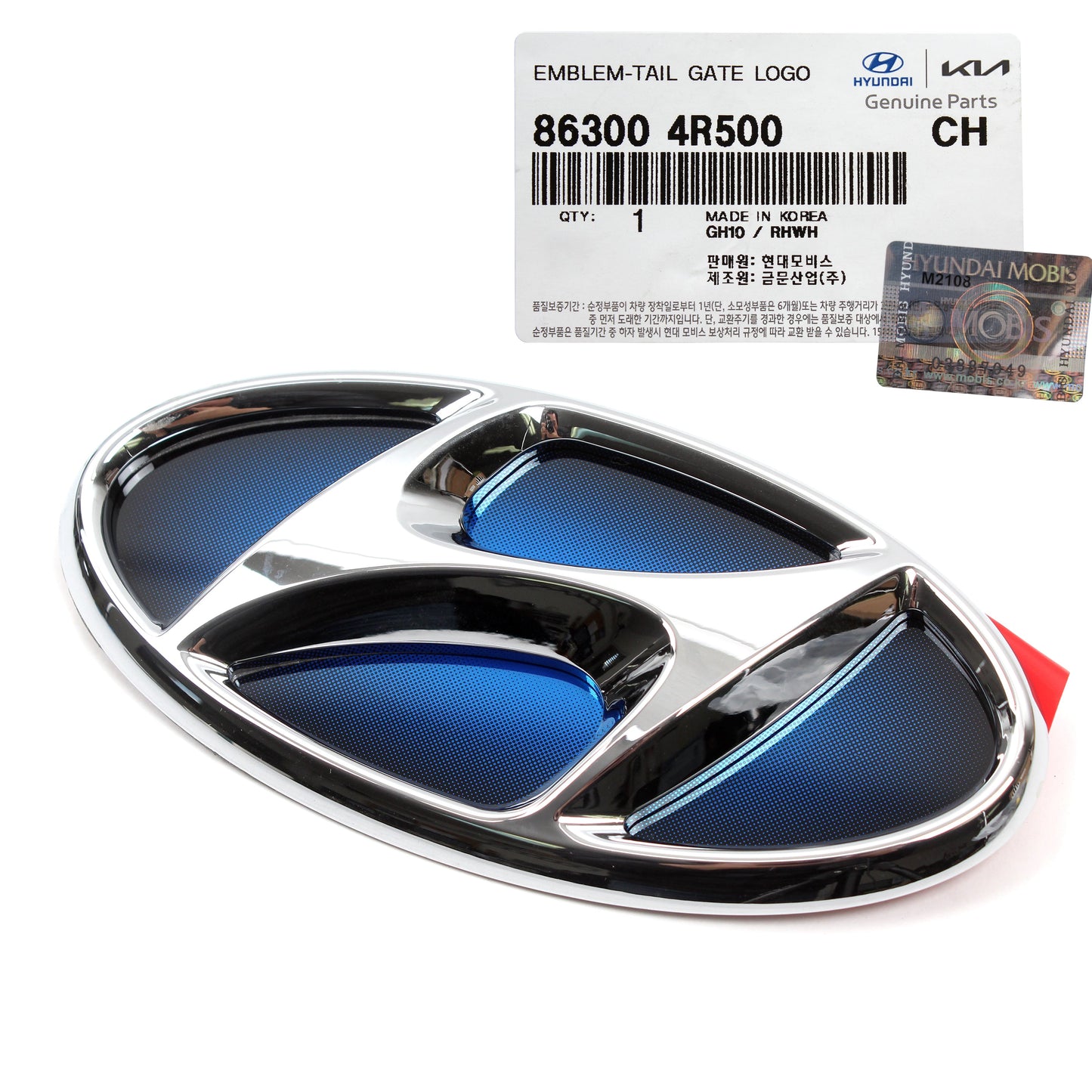 GENUINE Rear Trunk Emblem for 2013 2014 2015 Hyundai Sonata HYBRID 863004R500