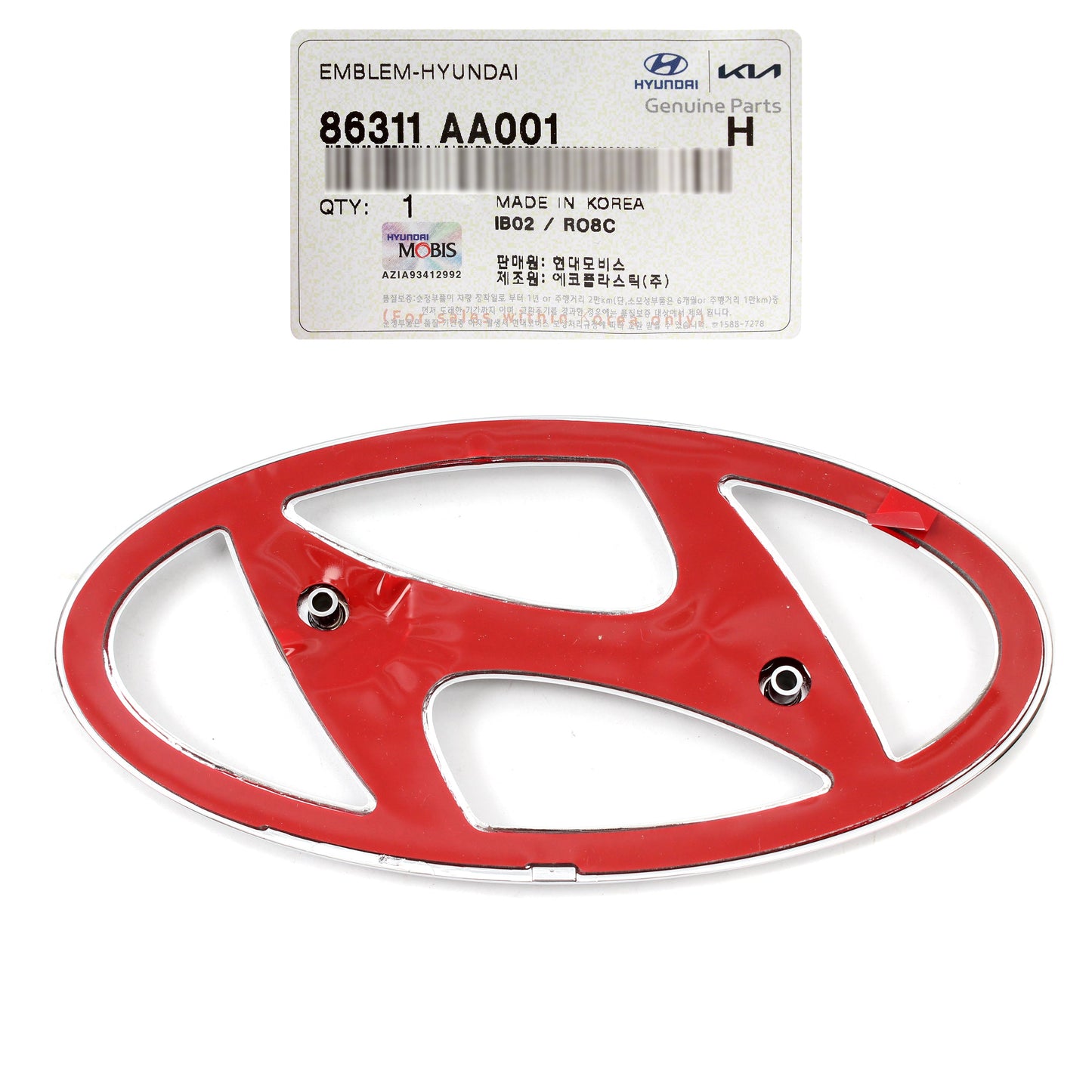 GENUINE Hyundai Grille Emblem for 2021 2022 2023 Elantra OEM 86311AA001