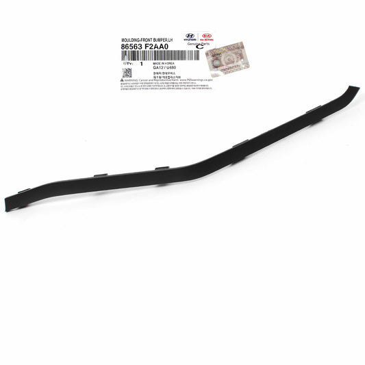 GENUINE Front Bumper Lower Molding LEFT for 19-20 Hyundai Elantra 86563F2AA0