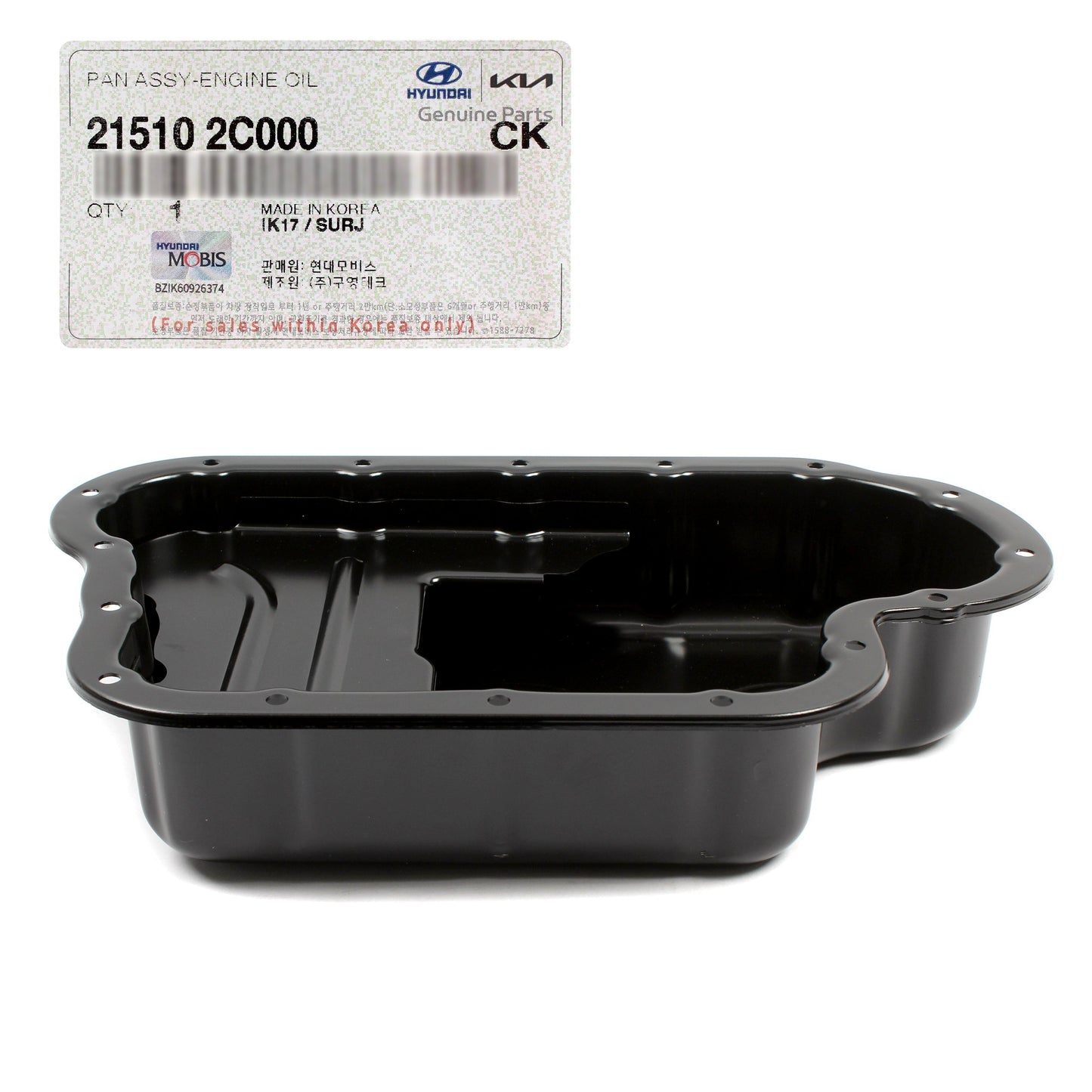 GENUINE Engine Oil Pan for 2010-2014 Hyundai Genesis Coupe 2.0L 215102C000