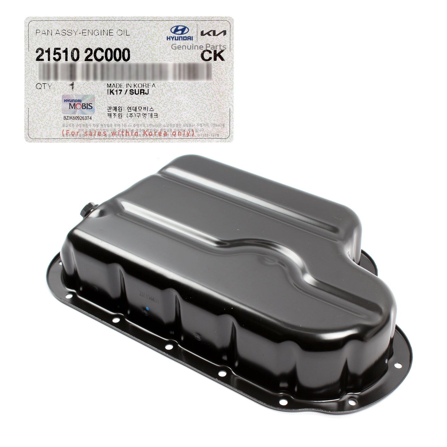 GENUINE Engine Oil Pan for 2010-2014 Hyundai Genesis Coupe 2.0L 215102C000