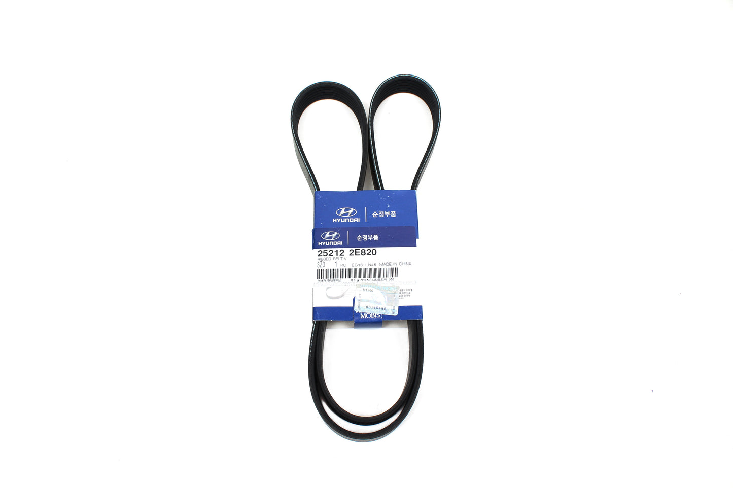 GENUINE V-RIBBED BELT for 11-16 HYUNDAI ELANTRA TUCSON FORTE SOUL OEM 252122E820