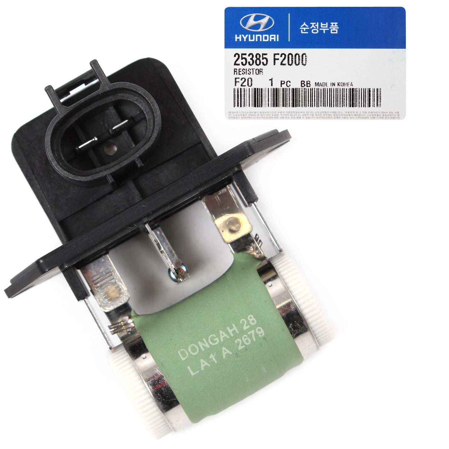GENUINE Cooling Fan Resistor for 17-20 Hyundai Elantra GT 2.0L 25385F2000
