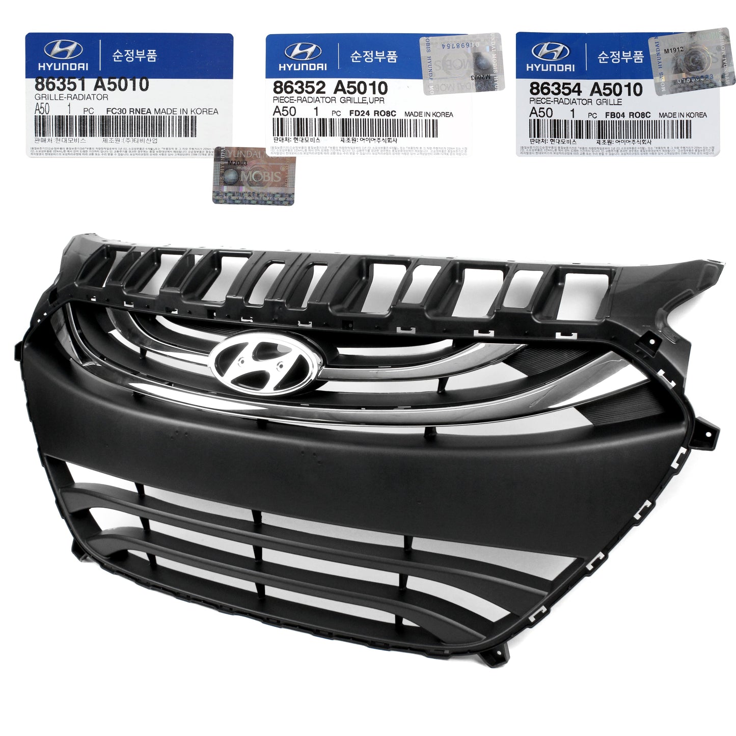 GENUINE Radiator Grille W/O Chrome for 13-15 Hyundai Elantra GT 86351A5010