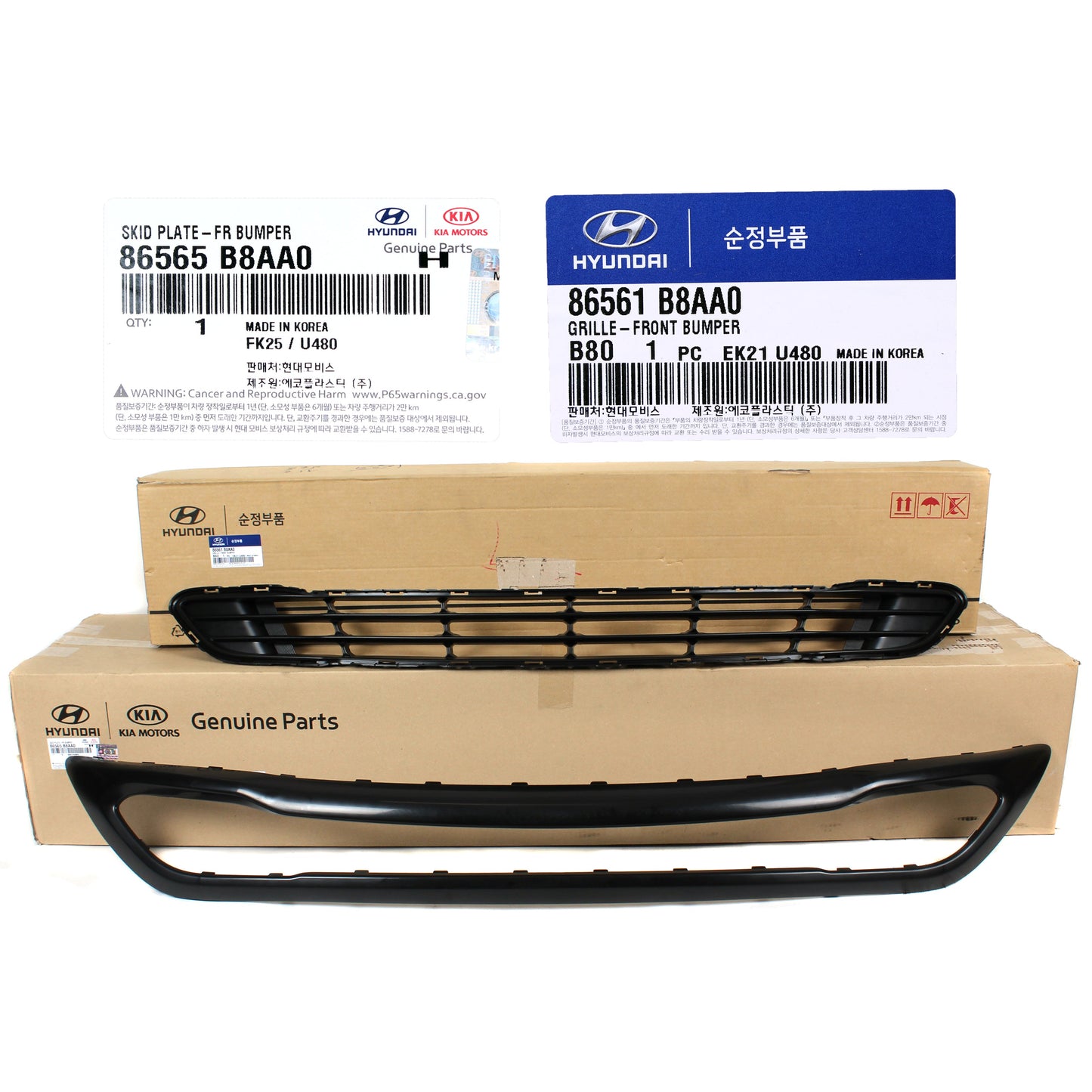 GENUINE Front Bumper Grille Lower for 2017-2019 Hyundai Santa Fe 86561B8AA0