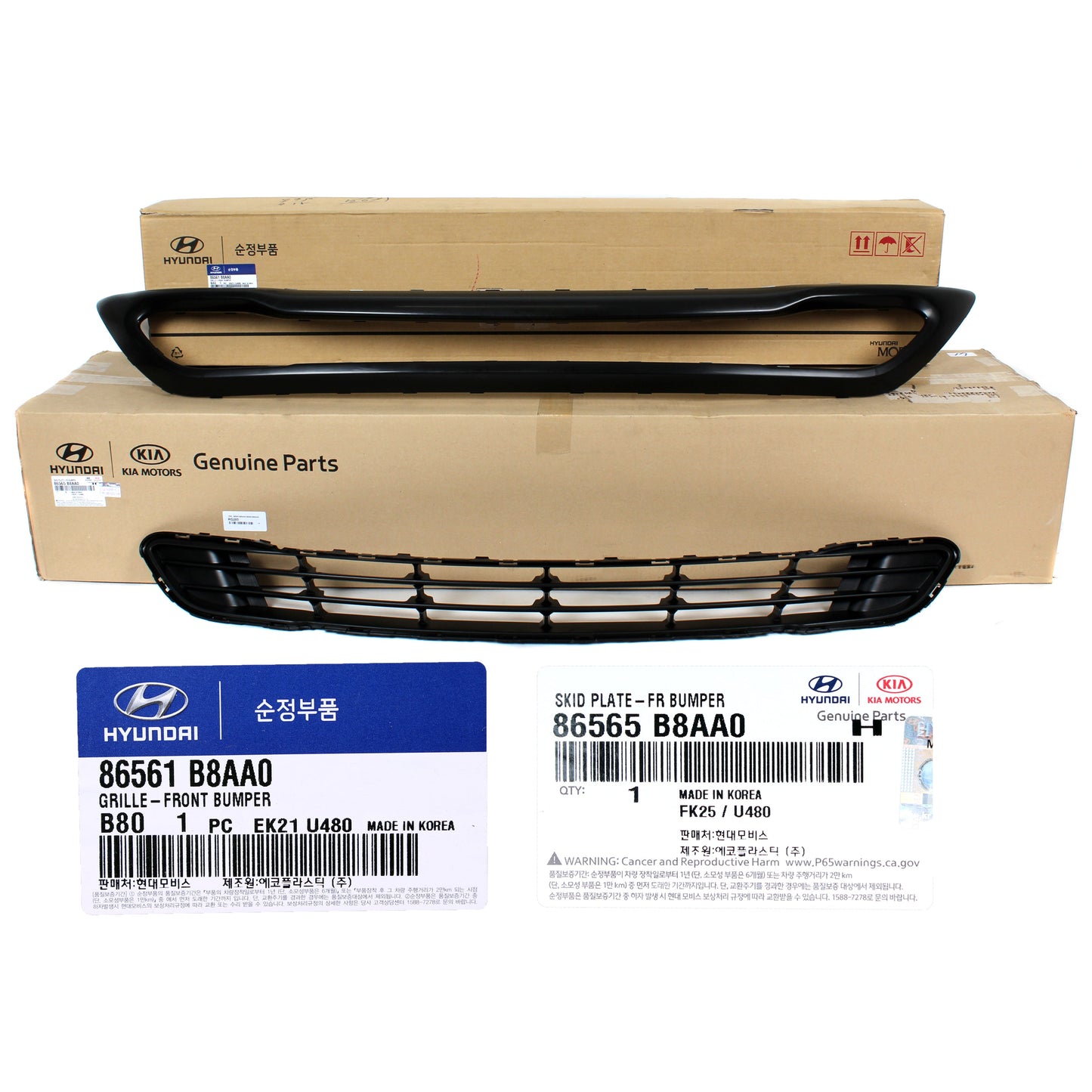 GENUINE Front Bumper Grille Lower for 2017-2019 Hyundai Santa Fe 86561B8AA0