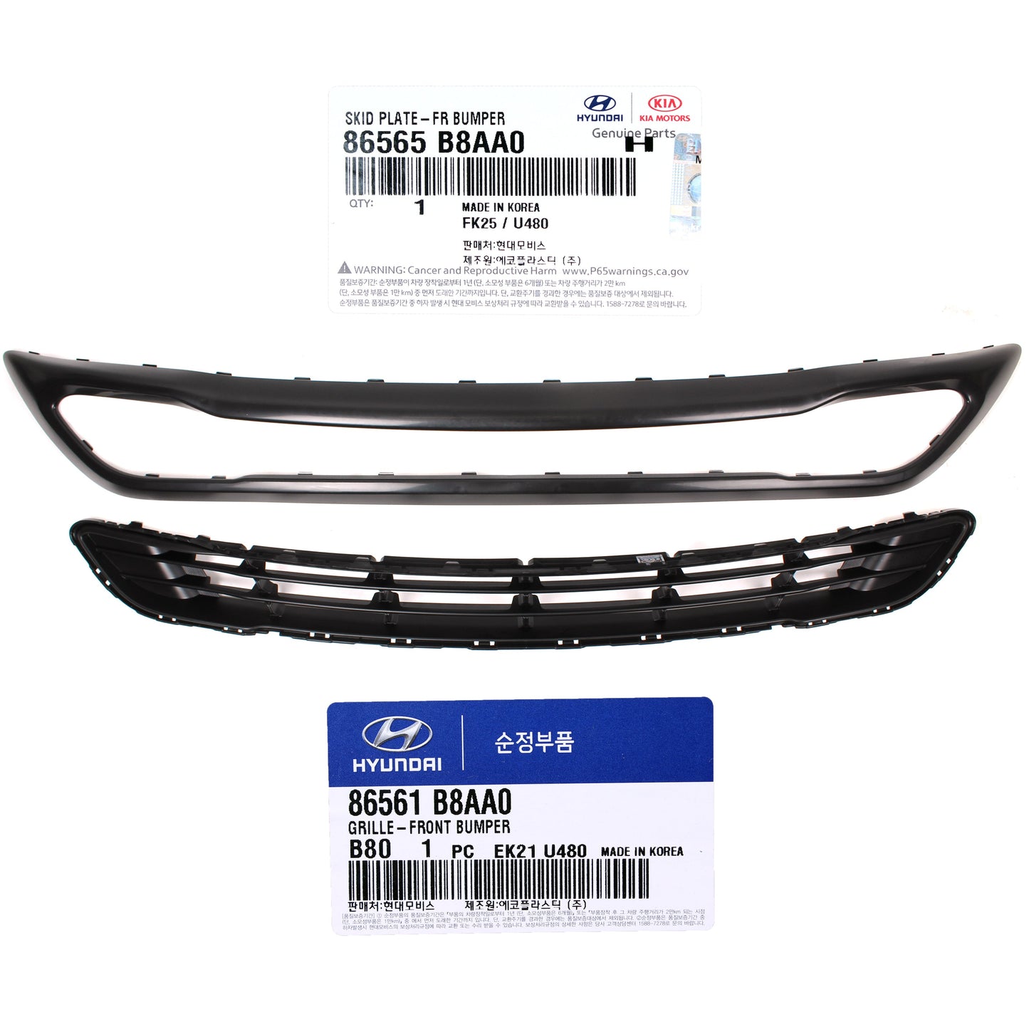GENUINE Front Bumper Grille Lower for 2017-2019 Hyundai Santa Fe 86561B8AA0