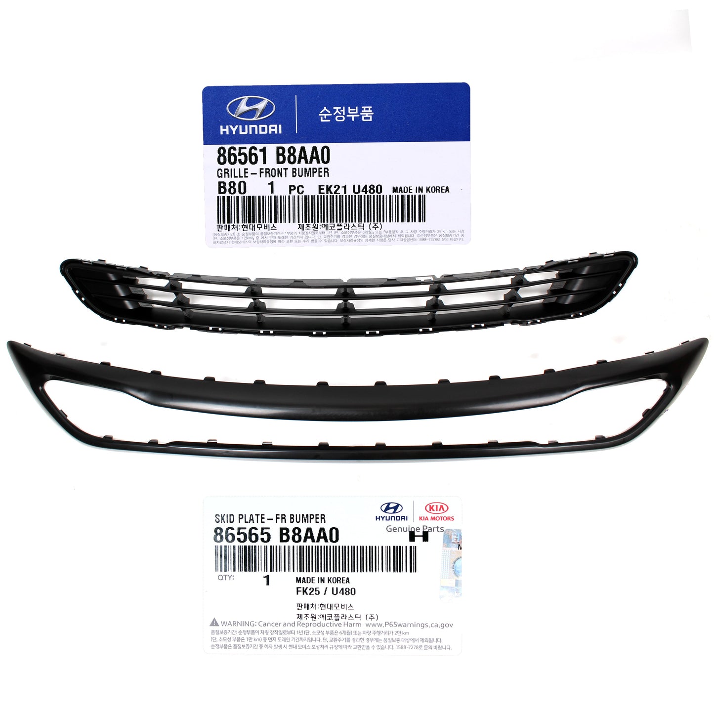 GENUINE Front Bumper Grille Lower for 2017-2019 Hyundai Santa Fe 86561B8AA0