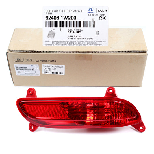 GENUINE REAR Bumper Reflector RIGHT for 12-15 Kia Rio Hatchback OEM 924061W200