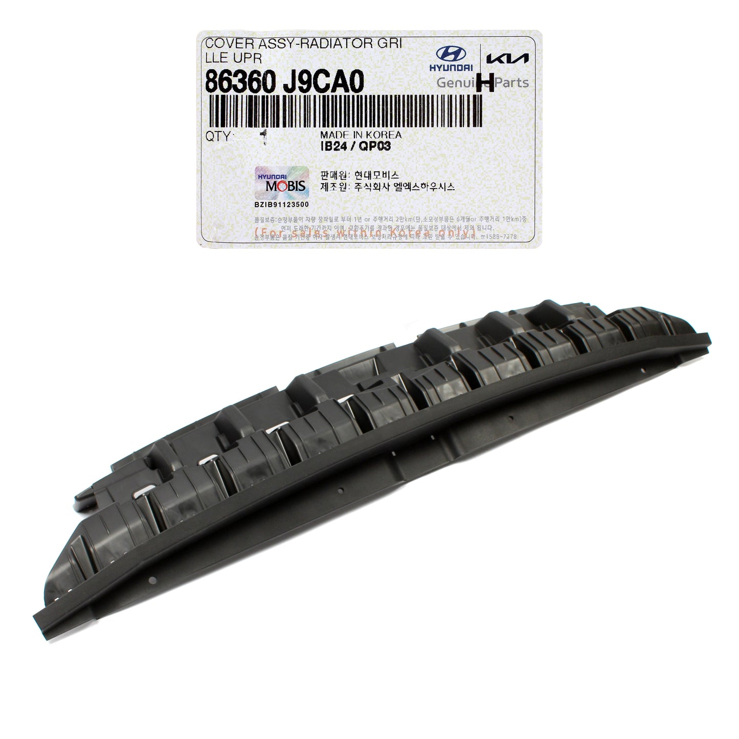 GENUINE Radiator Grille Upper Cover for 2022 2023 Hyundai Kona 86360J9CA0
