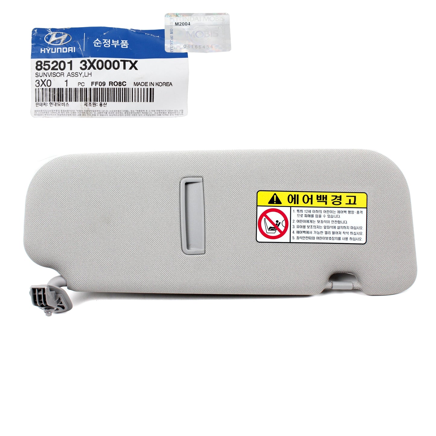 GENUINE Sun Visor Gray LEFT for 14-16 Hyundai Elantra OEM 852013X000TX