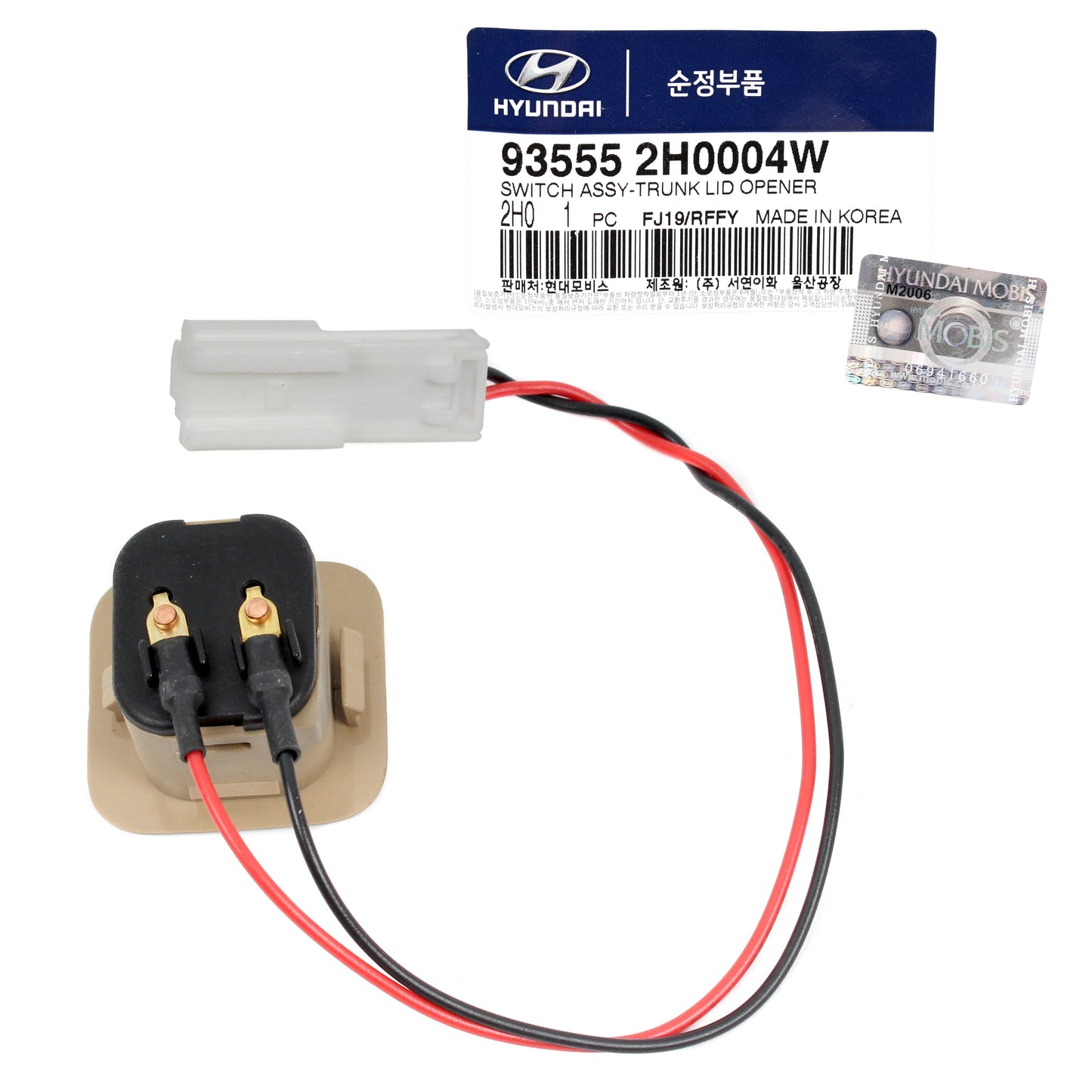 GENUINE Trunk Lid Opener Switch for 07-10 Hyundai Elantra SEDAN 935552H0004W
