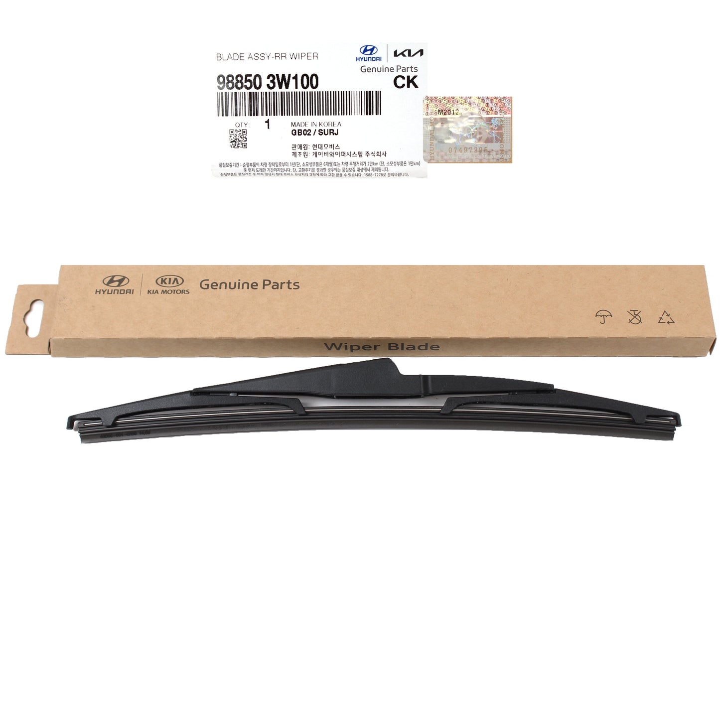GENUINE Rear Wiper Blade for 2015 2016 Kia Sportage 988503W100