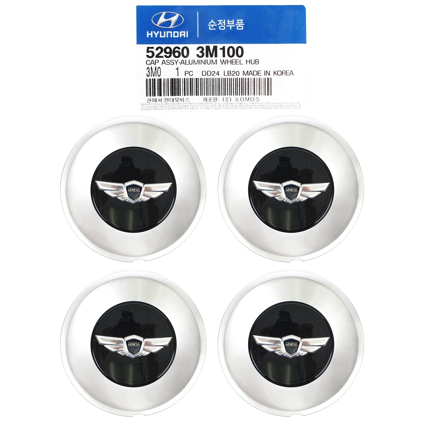 GENUINE WHEEL CENTER HUB CAP 18" for 09-2014 Hyundai Genesis OEM 529603M100