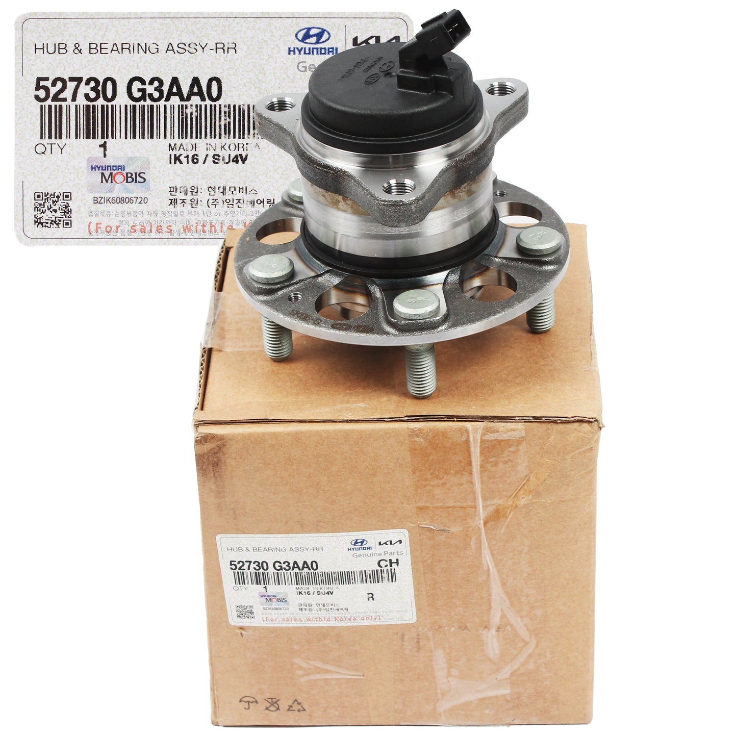 GENUINE REAR Wheel Hub & Bearing for 2018-2021 Elantra GT Veloster 52730G3AA0