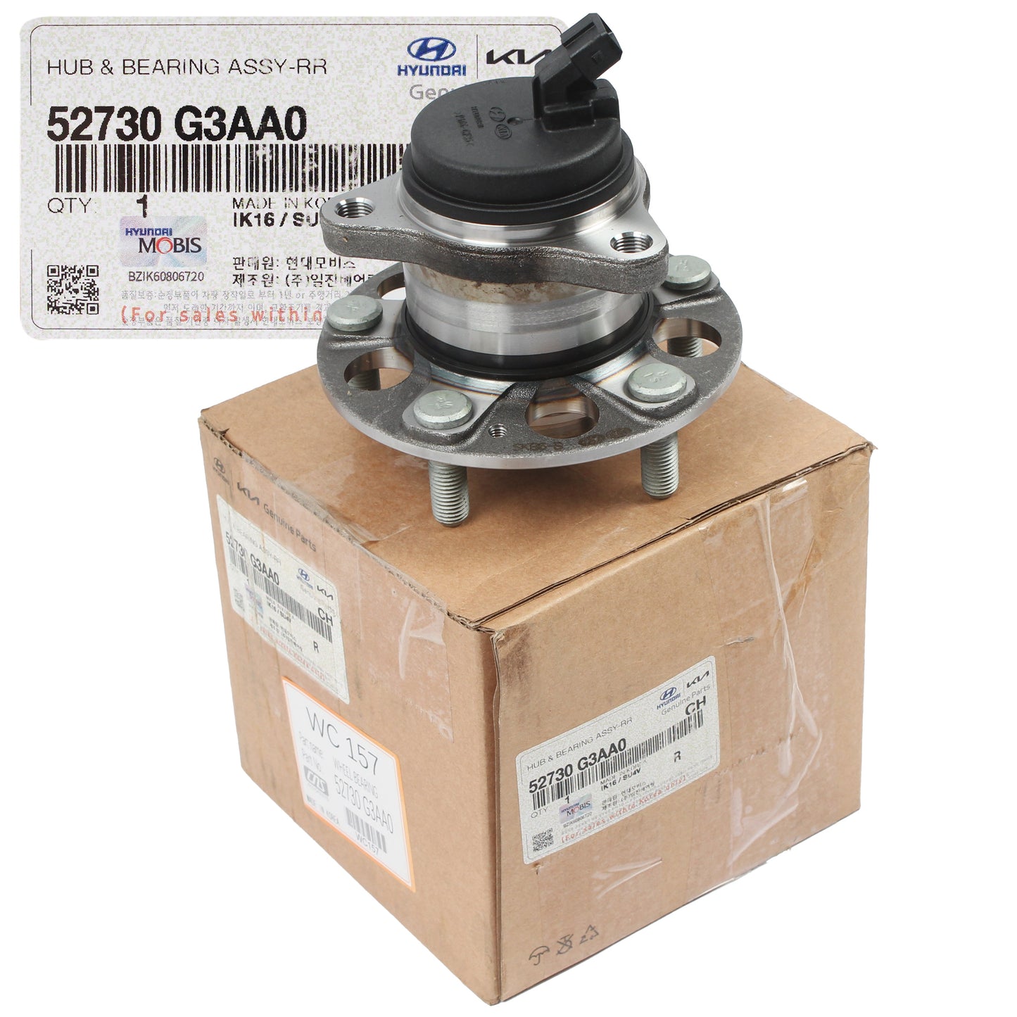 GENUINE REAR Wheel Hub & Bearing for 2018-2021 Elantra GT Veloster 52730G3AA0